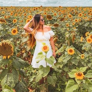 Bardot mini sundress